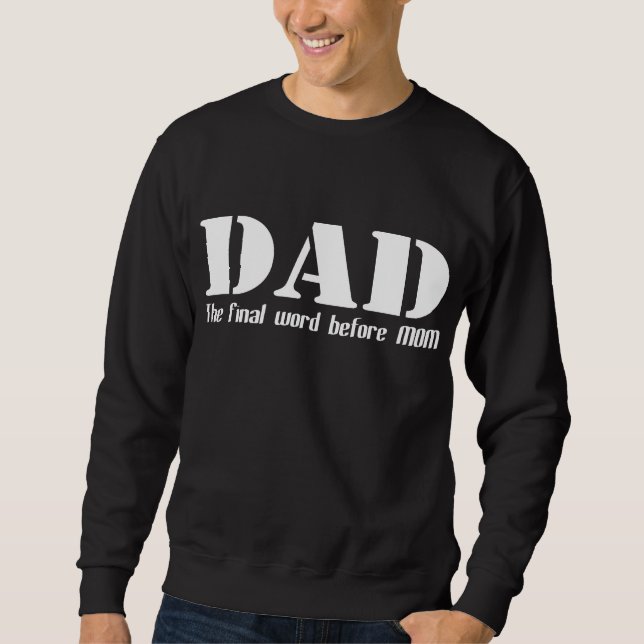 PAPPA finalord för MAMMAT-tröja Lång Ärmad Tröja (Framsida)