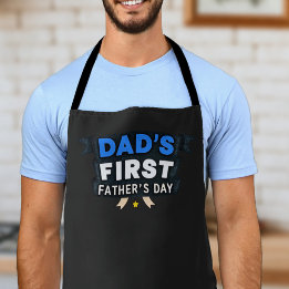 Pappa First Fars dag Black Kitchen Apron