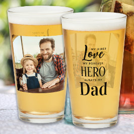 Pappa First Kärlek Forever Hero Personlig Photo Glaskopp