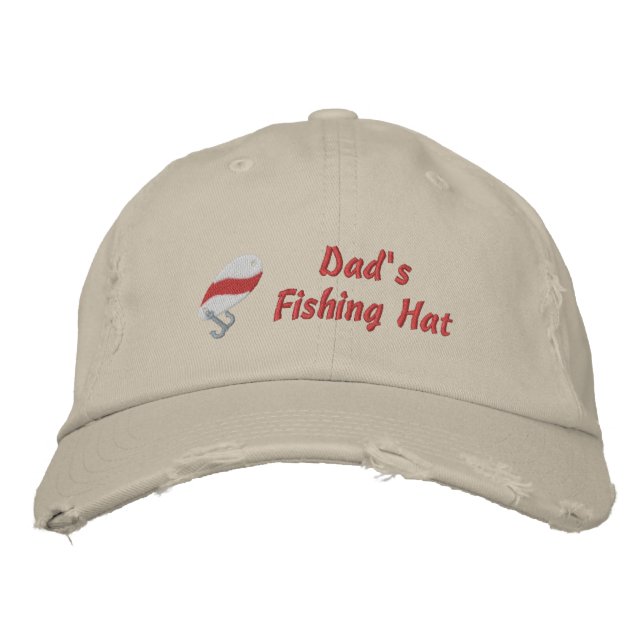 Pappa Fishing Hat Anpassningsbar Personlig Broderad Keps (Framsida)