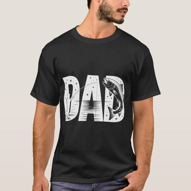 pappa fiskar t shirt (Framsida)
