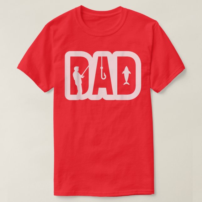 Pappa Fiskare, fiskande Pappa Fars dag Manar Coola T Shirt (Design framsida)