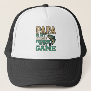 Pappa Fiske Är Mitt Spel Vintage Fisk Tröja Design Keps