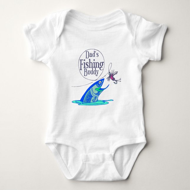 Pappa fiskekompis t shirt (Framsida)