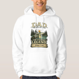 Pappa Fiskelagenden Personlig Hoodie