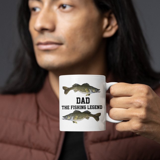 Pappa: Fiskelegenden Walleye Fish Far Sports Mugg (Skapare uppladdad)