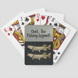 Pappa fiskesäsongen North Pike Fisherman Casinokort