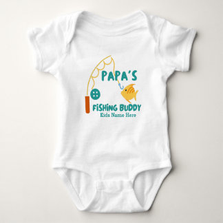 Pappa Fisking Buddy Baby T Shirt