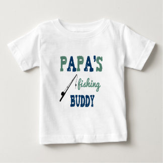 Pappa Fisking Buddy Baby Tee (blått) Shirt