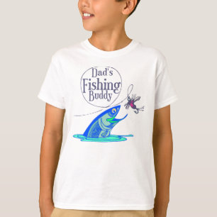 Pappa Fisking Buddy Kids T-shirts