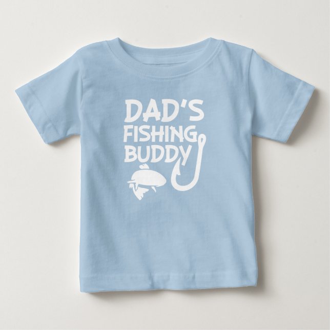 Pappa Fisking Buddy lustig pojke shirt T (Framsida)
