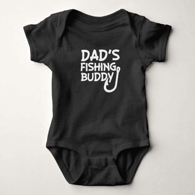 Pappa Fisking Buddy lustig pojke shirt Tee Shirt (Framsida)