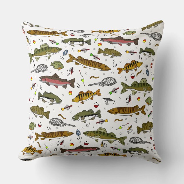 Pappa Fisking Pillow Kudde (Framsida)