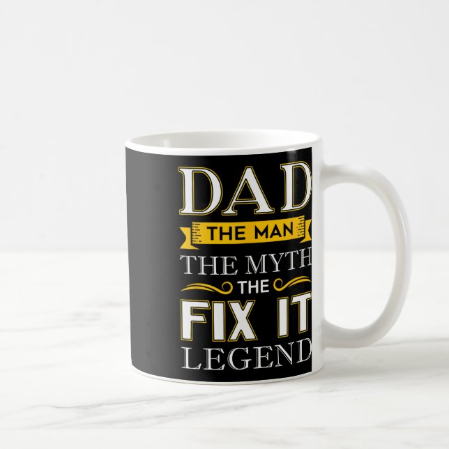 Pappa Fixar Allt Pappadagspresenter Händig Man  Kaffemugg (Höger)