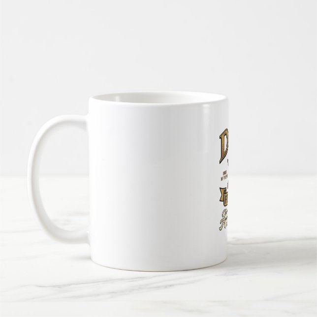 Pappa Fixare av Alla Gamla Ting Graverad Tröja_1 Kaffemugg (Vänster)