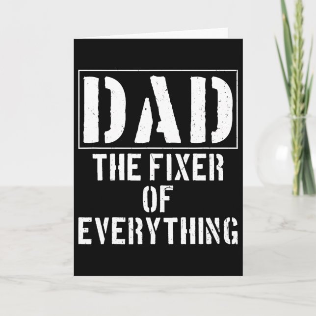 Pappa Fixaren Av Allt Roligt Fars Dag  Kort (Framsida)