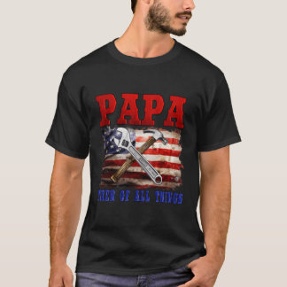 Pappa-fixeranläggning i hela Sak Verktyg Pappa Far T Shirt