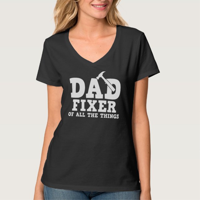 Pappa-fixermedel av all Sak-mekanism T Shirt (Framsida)