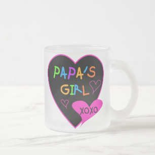 Pappa flickautslagsplatser, hattar, muggar, frostad glasmugg