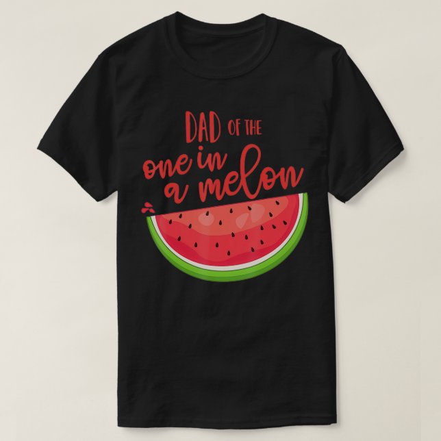 Pappa födelsedag ett i Melon Watermelon Theme Boy  T Shirt (Design framsida)