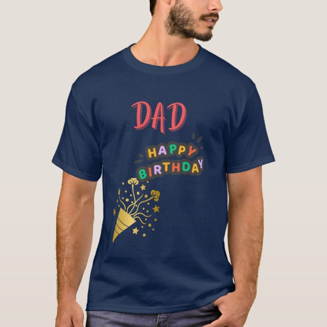 Pappa födelsedag Far Golden Abundance Personlig T Shirt (Framsida)