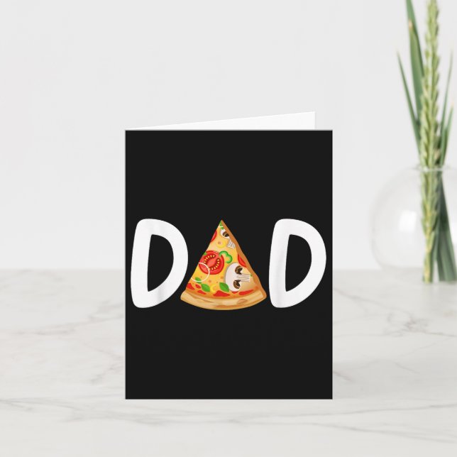 Pappa Födelsedags Pizza 1:a Födelsedags Pizza Fami Kort (Framsida)