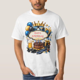 Pappa Födelsedags T-Shirt Personlig Födelsedagspre