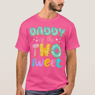Pappa födelsedagsfirande söt Donut Födelsedag Fami T Shirt