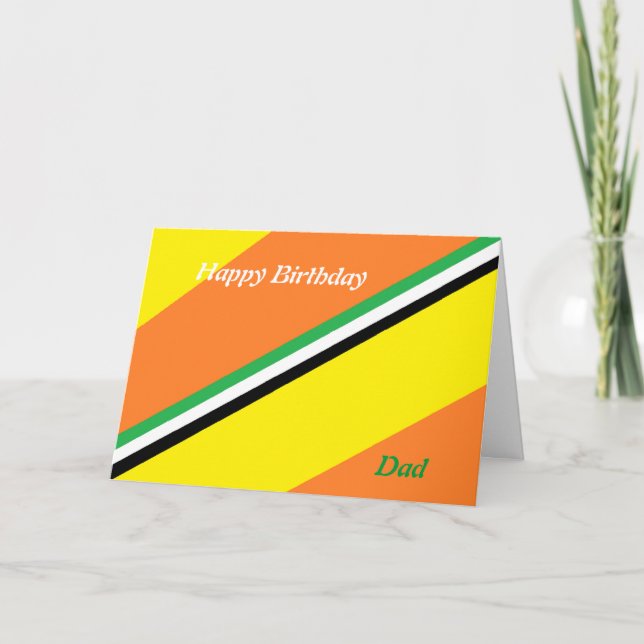 Pappa födelsedagskort kort (Framsida)