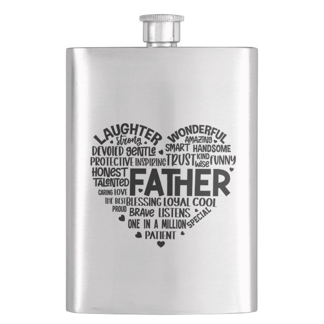 Pappa-födelsedagspresent far fars dag-papppresente fickplunta (Framsidan)