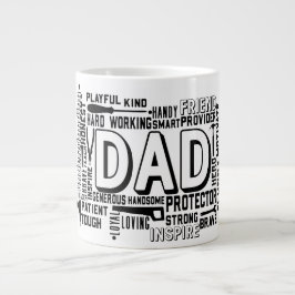 Pappa-födelsedagspresent far fars dag-papppresente jumbo mugg