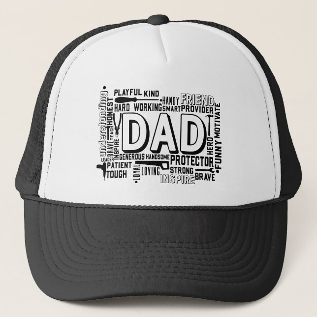 Pappa-födelsedagspresent far fars dag-papppresente keps (Framsida)