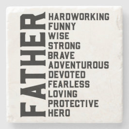 Pappa-födelsedagspresent far fars dag-papppresente stenunderlägg