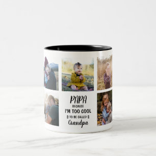 Pappa för att jag är för Coola Anpassningsbar Mugg