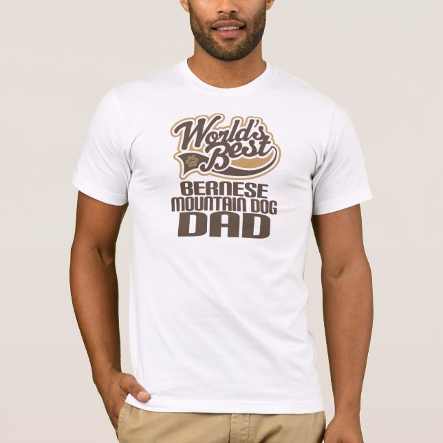 Pappa för Bernese berghund (bäst världar) T-shirt (Framsida)