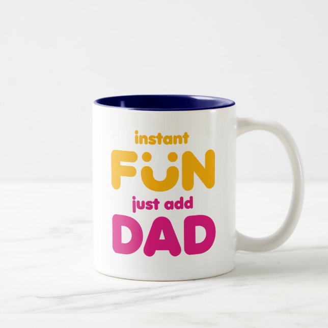 Pappa för direkt nöje Två-Tonad mugg (Höger)