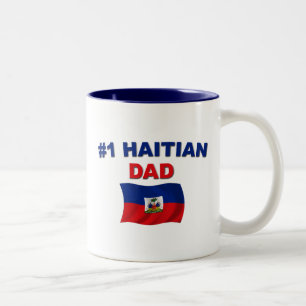 Pappa för haitier #1 Två-Tonad mugg
