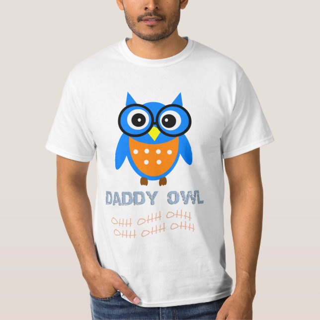 PAPPA för PAPPAugglababy som matchar familjen T Shirt (Framsida)