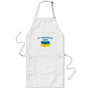 Pappa för ukrainare #1 långt förkläde
