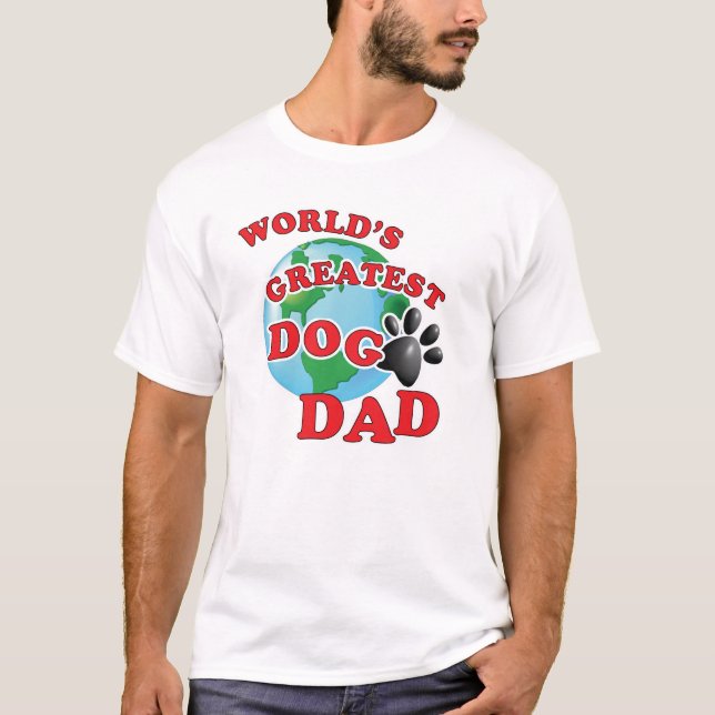 Pappa för världsmästarehundtass t shirt (Framsida)