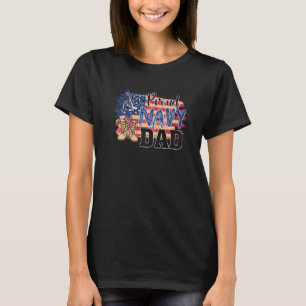 Pappa Förenta staterna Na vy Proud proud US Na vy  T Shirt