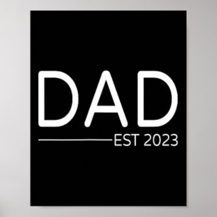 Pappa första Fars dag befordrades till pappa Poster