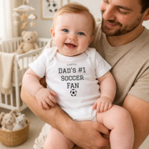Pappa Fotbollsfan Babynamn Anpassad