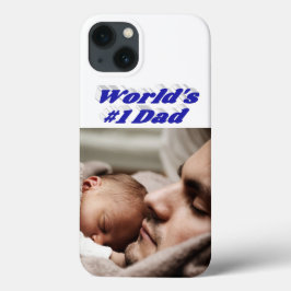 Pappa Foto blå text iPhone skal