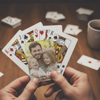 Pappa Foto Etablerat Casinokort