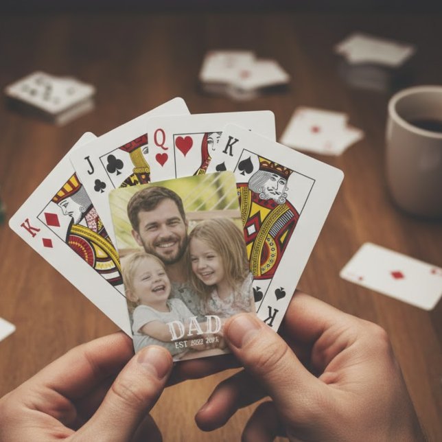 Pappa Foto Etablerat Casinokort (Skapare uppladdad)