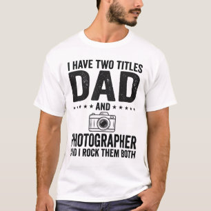 Pappa Fotograf Vintage Gravyr Skjorta Design_1 T Shirt