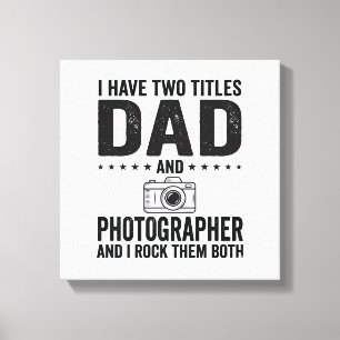 Pappa Fotograf Vintage Gravyr Tröja Design_1 Canvastryck