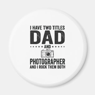 Pappa Fotograf Vintage Gravyr Tröja Design_1 Magnet