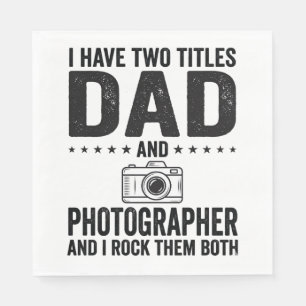 Pappa Fotograf Vintage Gravyr Tröja Design_1 Pappersservett